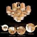 Round Indoor Hotel Ceiling Lights Chandeliers Modern Luxury Chihuly Glass Pendant Light Led Colorful Crystal Chandelier